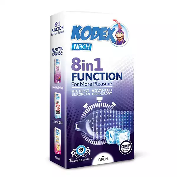 کاندوم خاردرشت و تاخیری 8 کاره کدکس