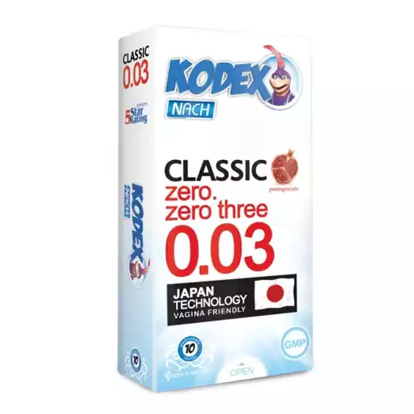 کاندوم فوق نازک 30 میکرون با رایحه انار کدکس